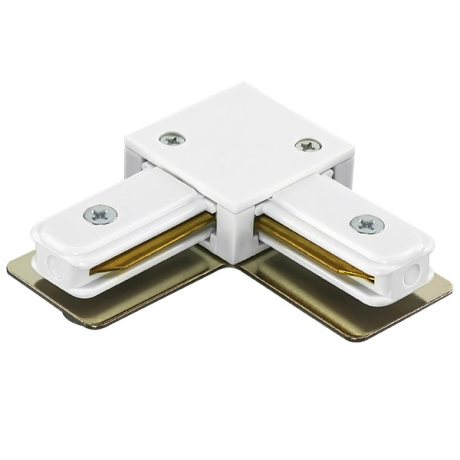 Соединитель с токопроводом угловой L-образный для треков Lightstar Barra 502126 