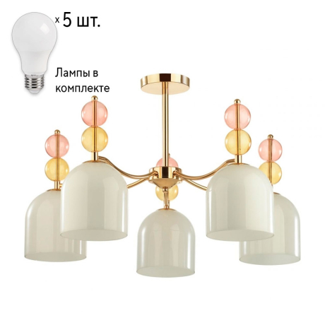 Люстра с лампочками Lumion Gillian 4589/5C+Lamps 