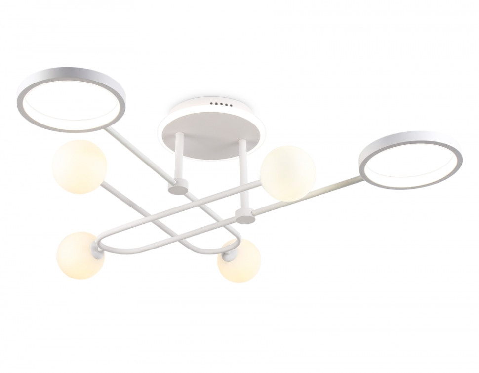Потолочный светодиодный светильник с пультом ДУ Ambrella light COMFORT FL66229, цвет белый, белый матовый - фото 1
