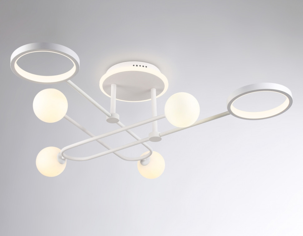 Потолочный светодиодный светильник с пультом ДУ Ambrella light COMFORT FL66229, цвет белый, белый матовый - фото 3