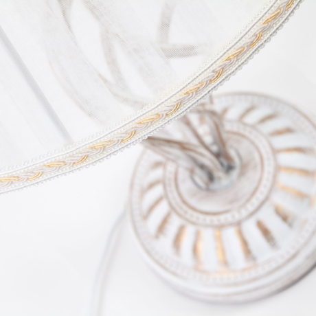 Настольная лампа декоративная Eurosvet Selesta 01002/1 белый с золотом 