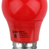 Лампа светодиодная ЭРА E27 3W 3000K красная ERARL50-E27 Б0049580