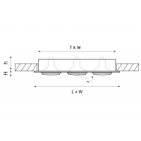 Встраиваемый поворотный светильник Lightstar Singo 11613