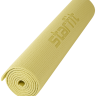 Коврик для йоги и фитнеса FM-101, PVC, 173x61x0,6 см, желтый пастель 4680459118158