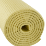Коврик для йоги и фитнеса FM-101, PVC, 173x61x0,6 см, желтый пастель 4680459118158