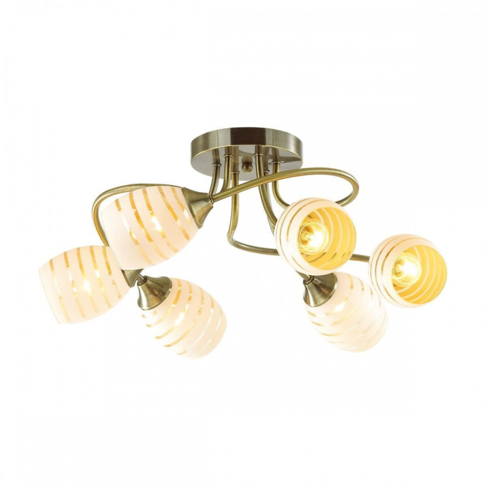 Люстра потолочная Lumion Dorothy с лампочками 4528/6C+Lamps E27 P45, цвет античная бронза 4528/6C+Lamps E27 P45 - фото 2