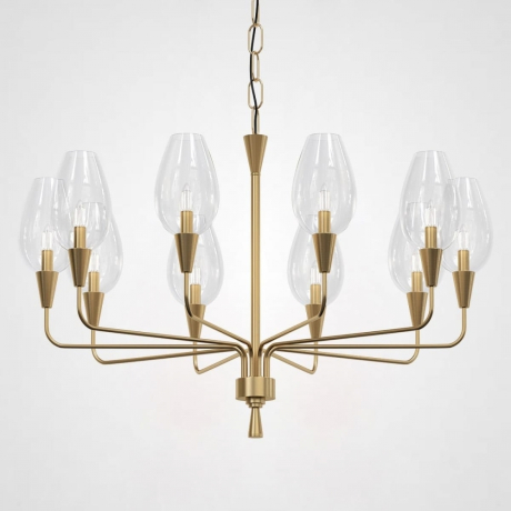 Подвесная дизайнерская люстра Viola 10 Прозрачный ImperiumLoft 640881