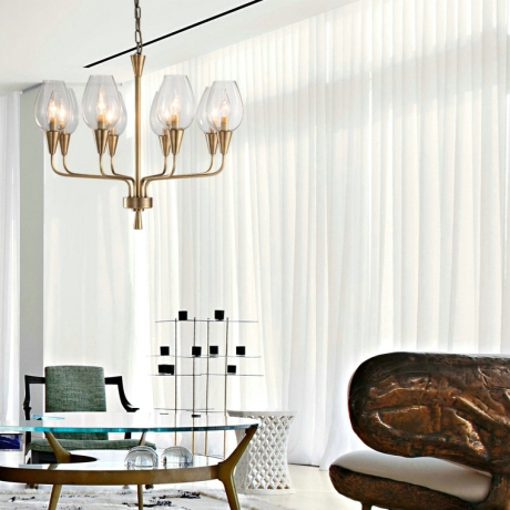 Подвесная дизайнерская люстра Viola 10 Прозрачный ImperiumLoft 640881