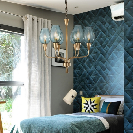 Подвесная дизайнерская люстра Viola 10 Прозрачный ImperiumLoft 640881