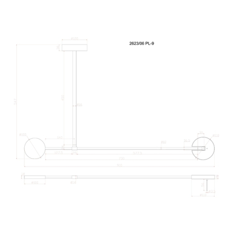 Потолочный светильник Divinare Malcone 2623/06 PL-9 