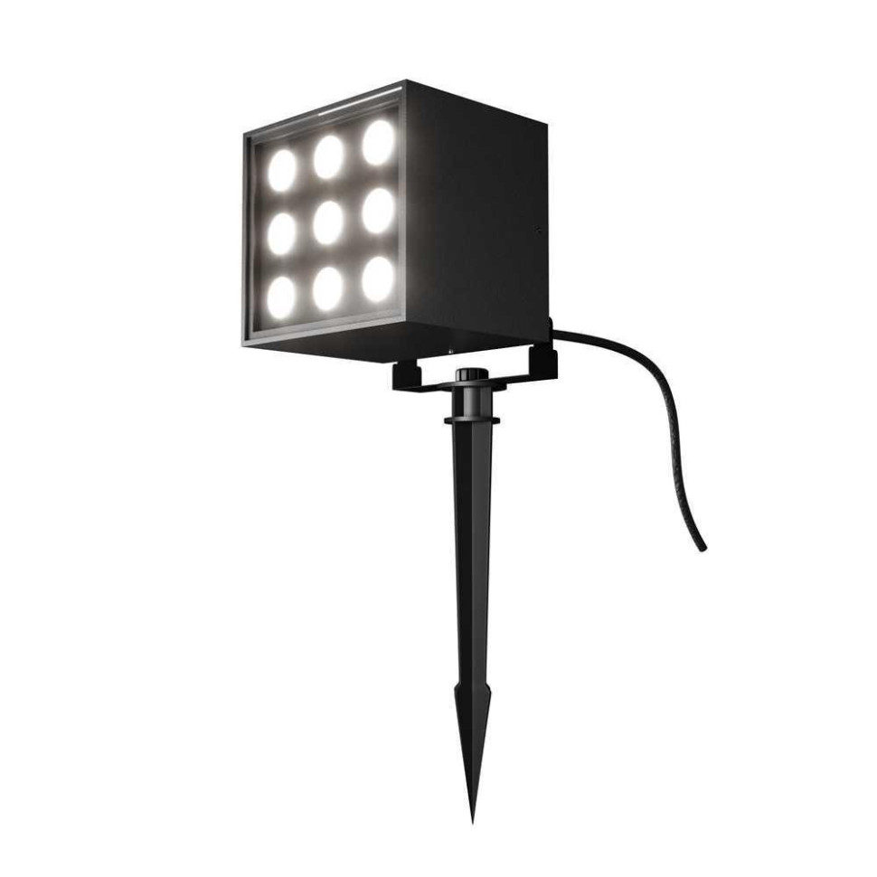 Ландшафтный светодиодный светильник Maytoni Ares O309FL-L18B3K, цвет черный