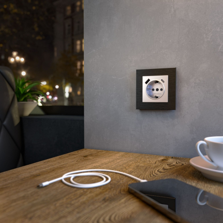 Рамка Werkel Aluminium на 1 пост черный алюминий W0011708