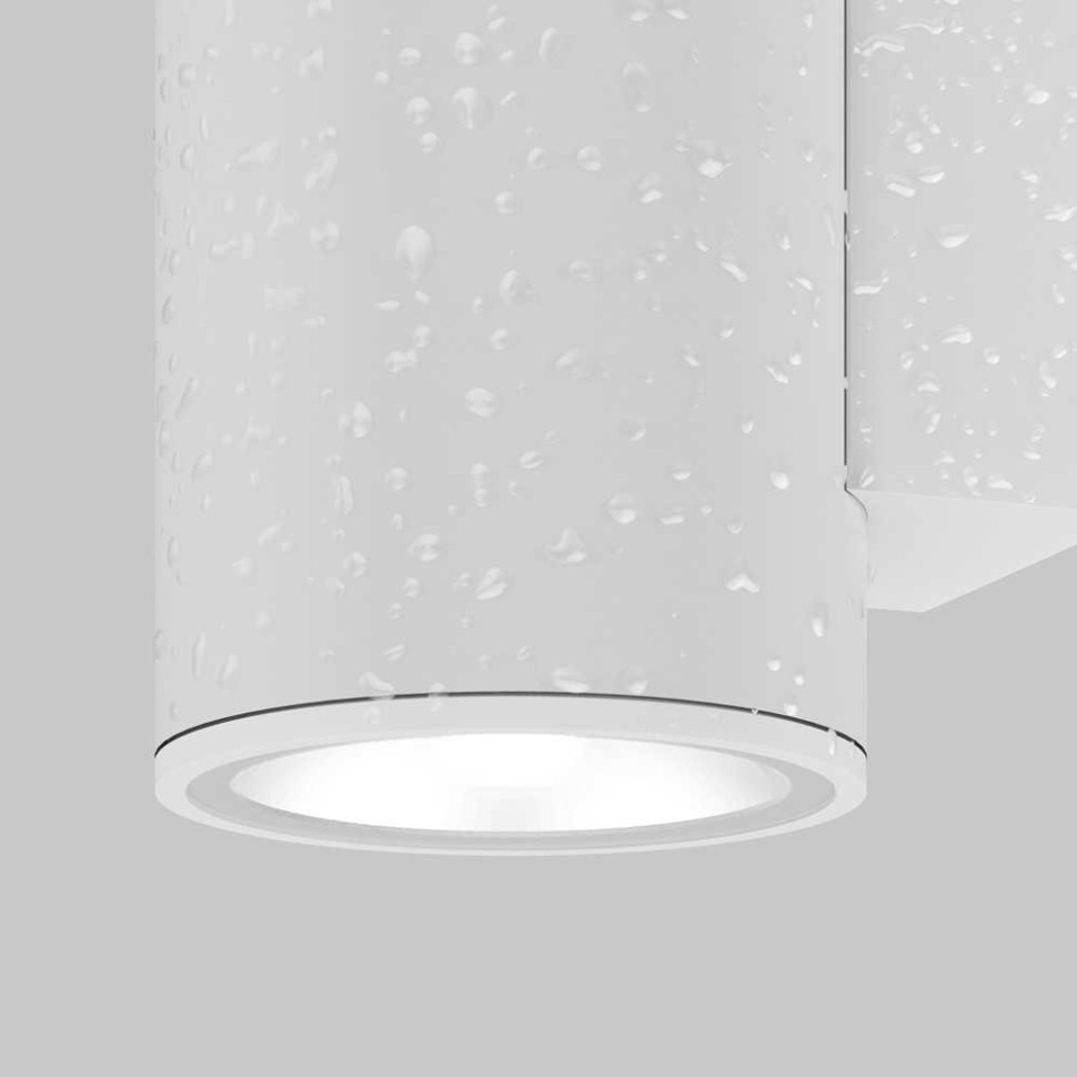 Уличный настенный светодиодный светильник Maytoni Shim O303WL-L10W3K, цвет белый - фото 3