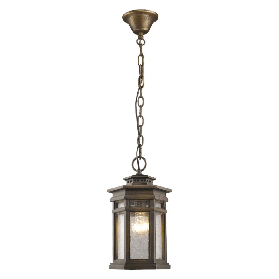 1458-1P Уличный подвесной светильник Favourite, цвет коричневый - фото 1