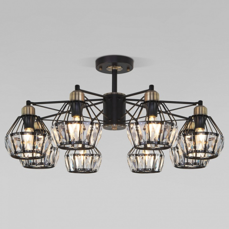 Люстра на штанге Eurosvet Lord 70075/8 черный 