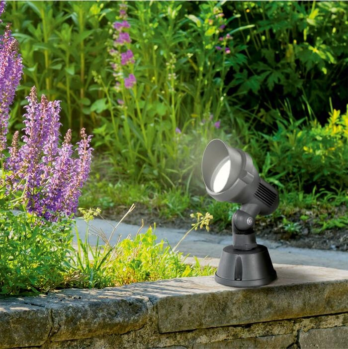 Ландшафтный уличный светильник со светодиодной лампочкой GU10, комплект от Lustrof. №19460-644227, цвет тёмно-серый - фото 4