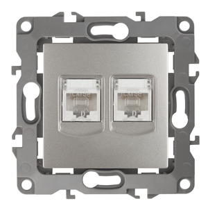 Розетка информационная 2XRJ45 ЭРА 12 12-3108-15 169016