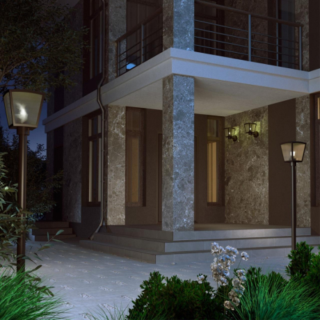 Уличный настенный светильник с лампочкой Novotech 658678