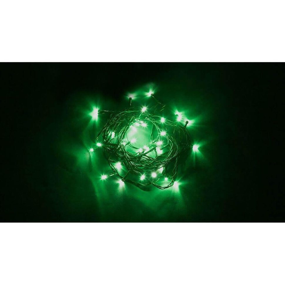 светодиодная гирлянда cl06 линейная 20м 3м 230v зеленый c питанием от сети с контроллером зеленый шнур Светодиодная гирлянда Feron CL04 линейная 6м +1.5м 230V зеленый с питанием от сети 32299