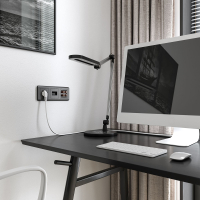 Акустическая розетка (графит рифленый) Werkel W1185004