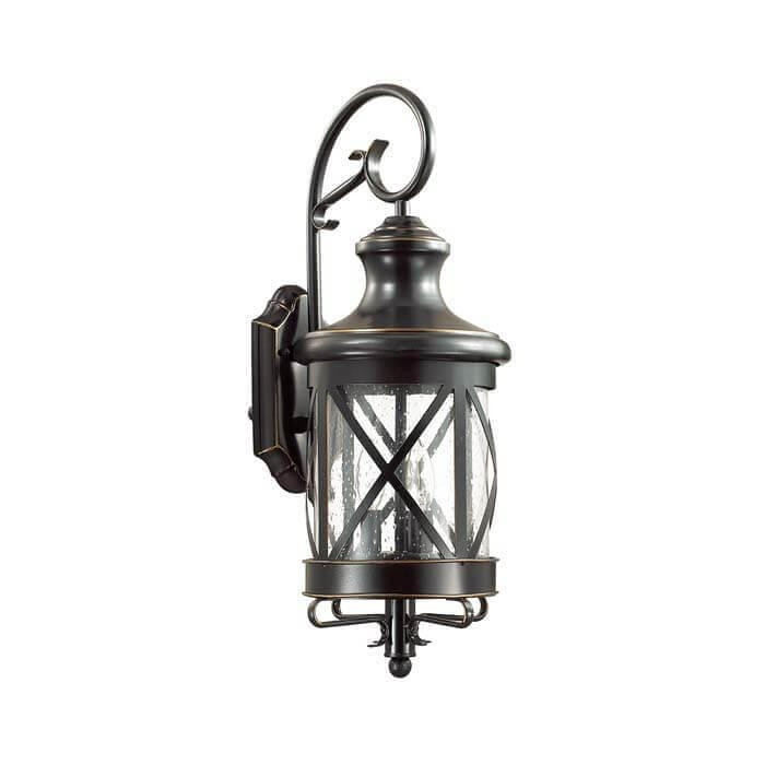 Настенный уличный светильник со светодиодными лампочками E14, комплект от Lustrof. №105213-626958