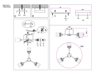 Потолочная люстра с лампочками Ambrella light TR303321+Lamps