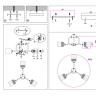 Потолочная люстра с лампочками Ambrella light TR303321+Lamps 
