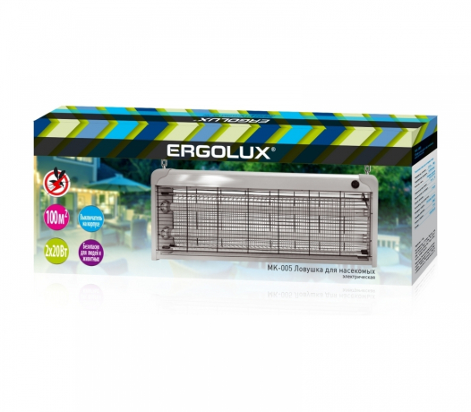 Антимоскитный светильник Ergolux 190141 ( 2x20Вт, люм лампа)