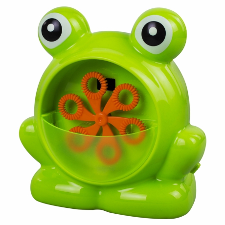 Нарушена упаковка!  <604343> Машинка автоматическая для мыльных пузырей "ЛЯГУШОНОК", 50 мл, ЮНЛАНДИЯ, 664481 (664481)