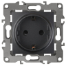 Розетка с заземлением, без рамки Эра 12-2101 Б0014679