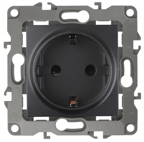 Розетка с заземлением, без рамки Эра 12-2101 Б0014679