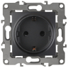Розетка с заземлением, без рамки Эра 12-2101 Б0014679