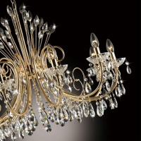 Люстра подвесная со светодиодными лампочками E14, комплект от Lustrof. №384124-627173