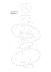Подвесная люстра Arte Lamp ARKANE A2974SP-137PB