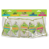 Нарушена упаковка!  <296682> Набор Запарок в сумочке 5шт (Мята, Эвкалипт,  Душица, Можжевельник,Чабрец) ''Банные штучки'' 32160