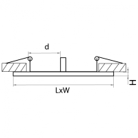 217827 Рамка для встраиваемых светильников Lightstar серии Intero 111