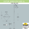Парковый фонарь Fumagalli EKTOR 3000/MIDIPILAR/ 1L LED-HIP 297288
