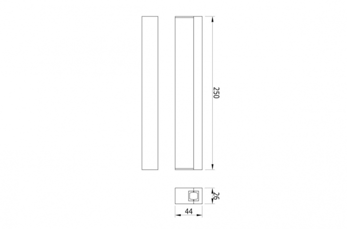 Магнитный LED светильник 10W 3000К для модульной системы Line Donolux DL20237M10W1 Black 