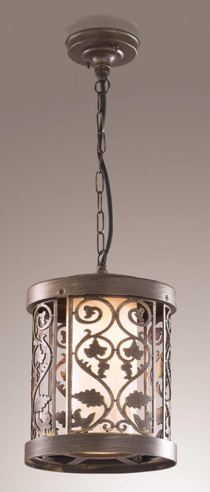 Подвесной уличный светильник со светодиодной лампочкой E27, комплект от Lustrof. №11846-624427, цвет коричневый - фото 3