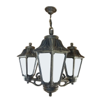 E22.120.S30.BYF1R Уличный подвесной светильник Fumagalli Sichem/Anna 3L