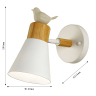 Бра F-promo Uccello с лампочкой 2939-1W+Lamps E27 P45 