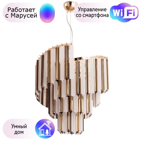 Подвесная люстра Divinare Frizzante с поддержкой Маруся A1681/01 LM-7-М 