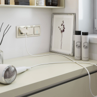 Выключатель одноклавишный проходной с подсветкой (слоновая кость) Werkel W1112103