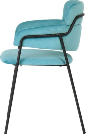 Стул  светло-бирюзовый с чёрными ножками Bradex Home 593822