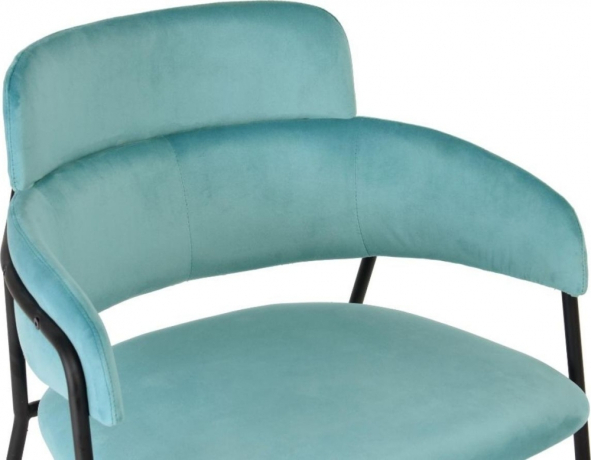 Стул  светло-бирюзовый с чёрными ножками Bradex Home 593822