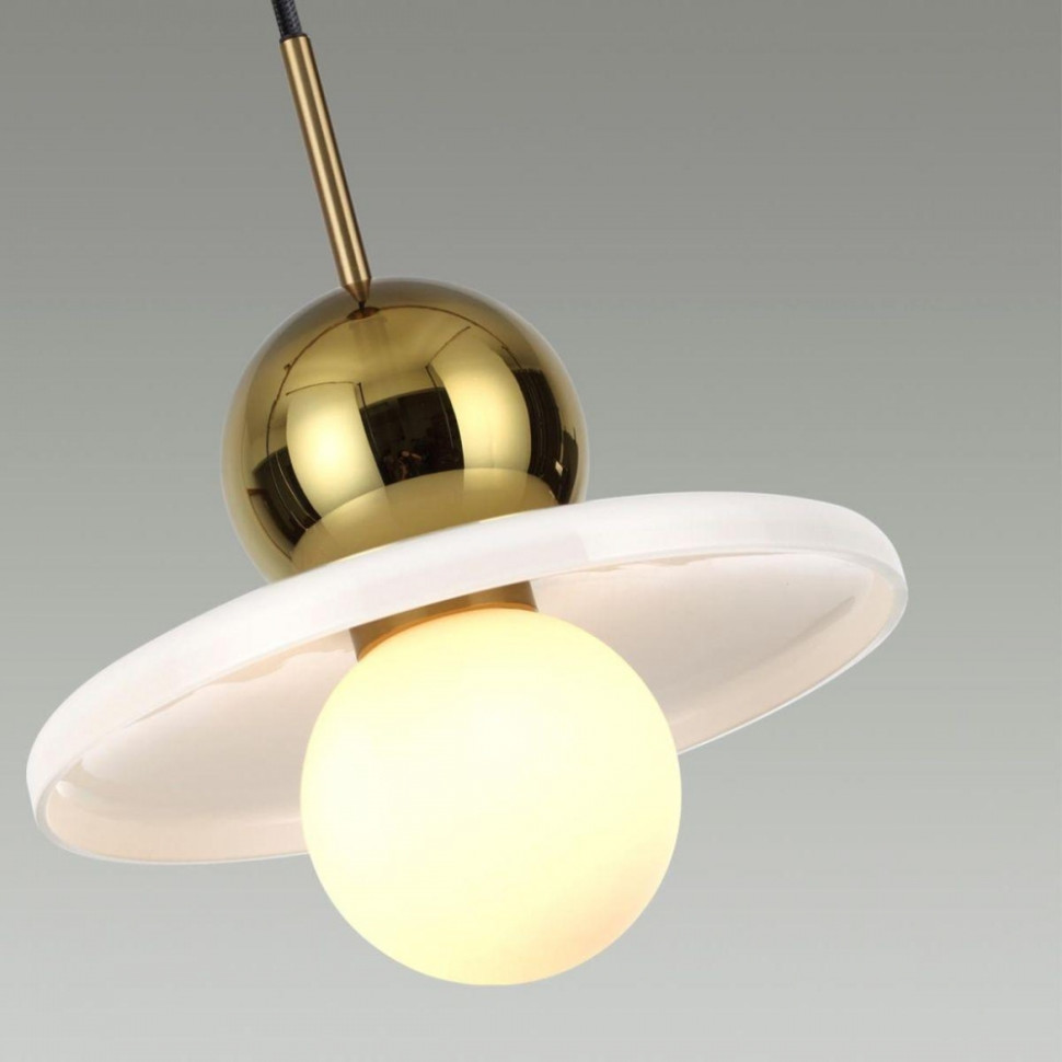 Подвесной светильник с лампочкой Odeon 5014/1B+Lamps, цвет золотой 5014/1B+Lamps - фото 4
