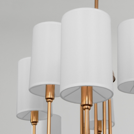 Подвесная люстра с тканевыми абажурами Eurosvet Abbey 60164/10 (a065749) 