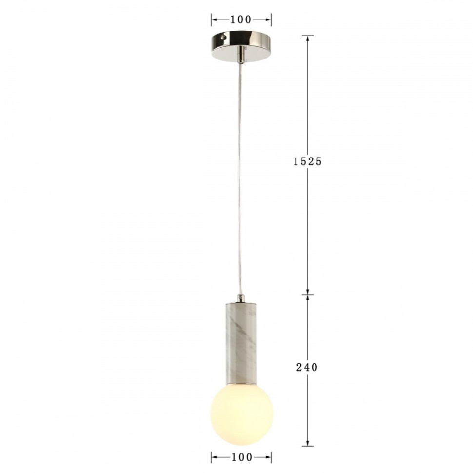 Светильник подвесной с лампочками, комплект от Lustrof. № 279820-617769, цвет никель - фото 2