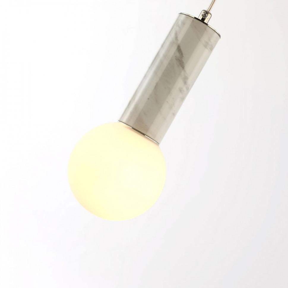 Светильник подвесной с лампочками, комплект от Lustrof. № 279820-617769, цвет никель - фото 4