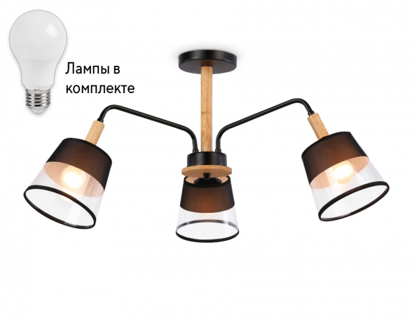 Люстра на штанге с лампочками Ambrella light TR4740+Lamps 